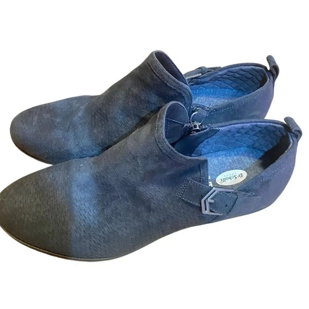 Dr scholls be empowered foam technology gray booties buckle size 8 M